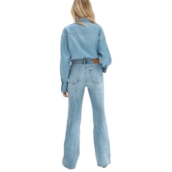 Denim Forum Aritzia The Marianne Mid Loose Flare Relaxed Fit Jeans Women’s 30L - Picture 3 of 13